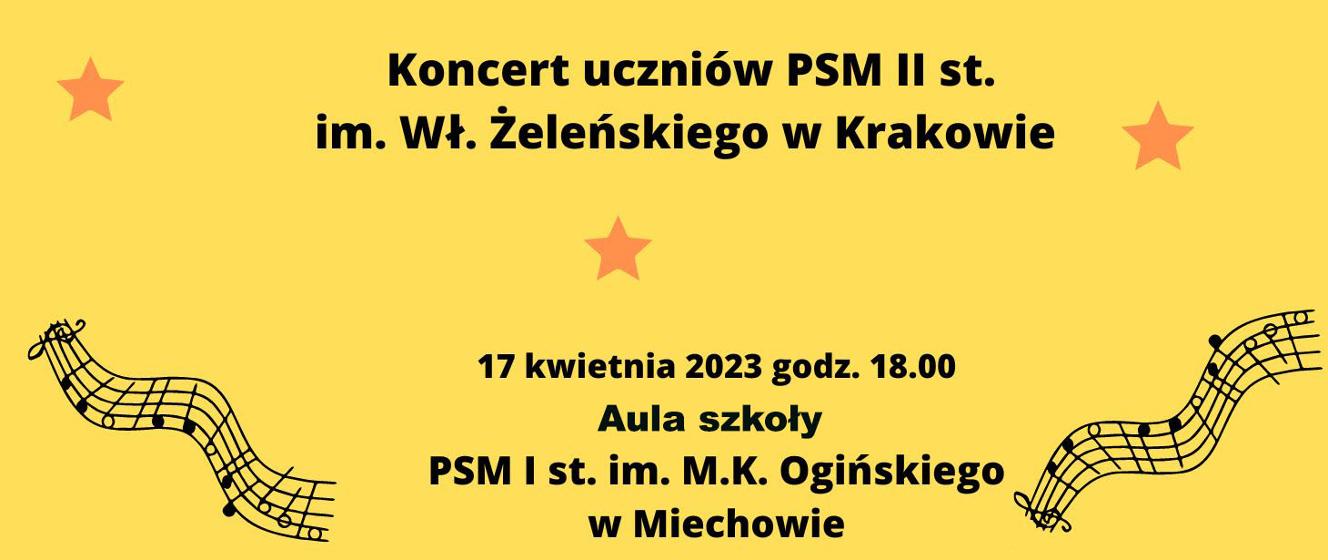 Koncert uczniów PSM II stopnia im Wł Żeleńskiego w Krakowie 17