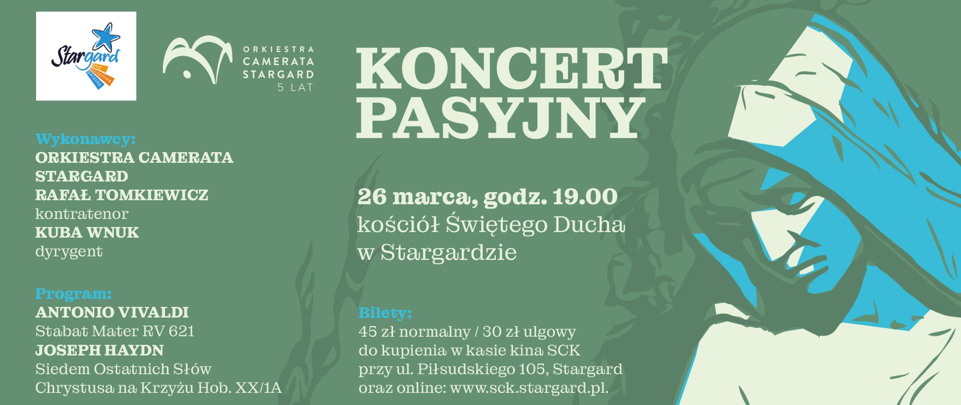 Informacja o koncercie orkiestry Camerata Stargard w dniu 26 marca 2023. 