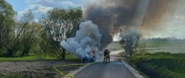 Pożar samochodu osobowego w miejscowości Donosy