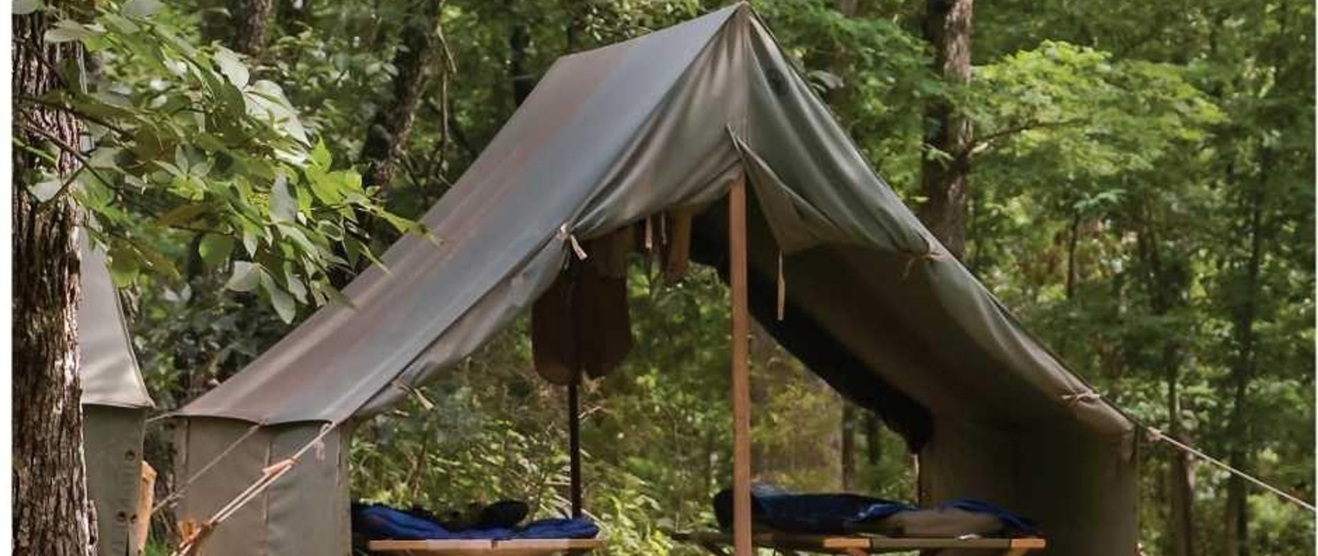 Obóz pod namiotami