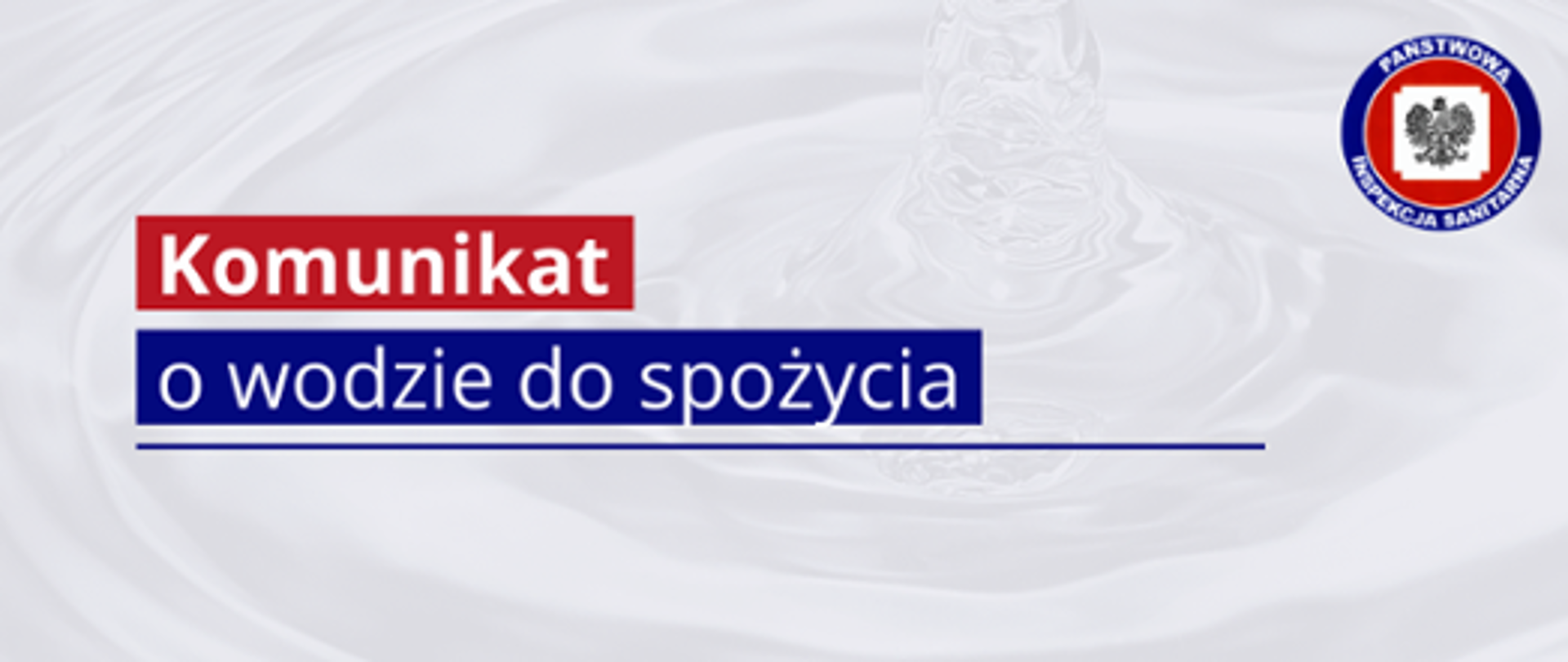 Komunikat czerwony brak przydatności wody do spożycia przez ludzi