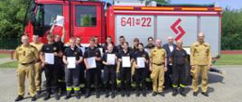 Egzamin końcowy szkolenia strażaka ratownika OSP dla uczniów ZSCKR w Sokołowie Podlaskim 