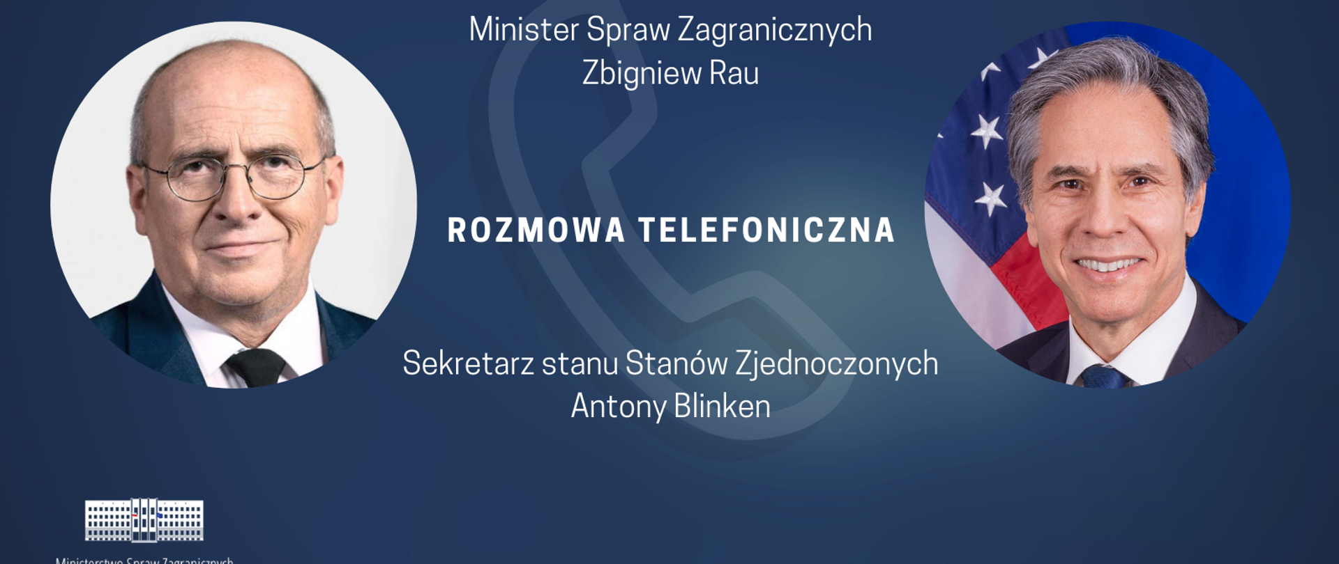 Rozmowa telefoniczna szefów dyplomacji Polski i USA