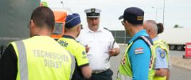 Inspekcje drogowe w MOP Brwinów przy autostradzie A2
