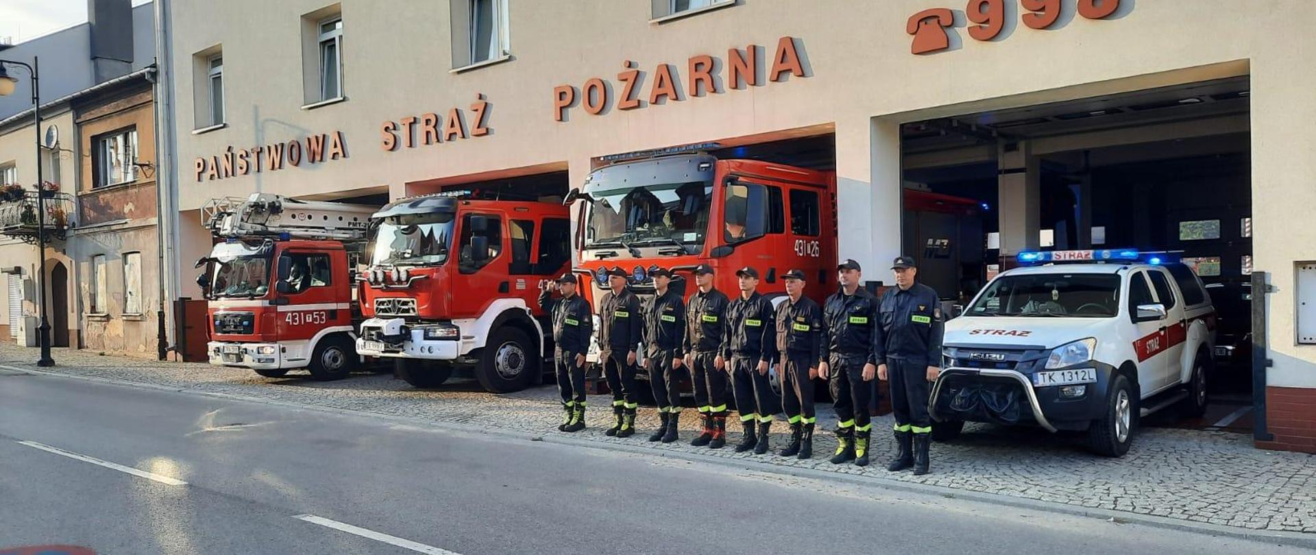 Oddanie hołdu strażakom, którzy zginęli w trakcie działań w Poznaniu