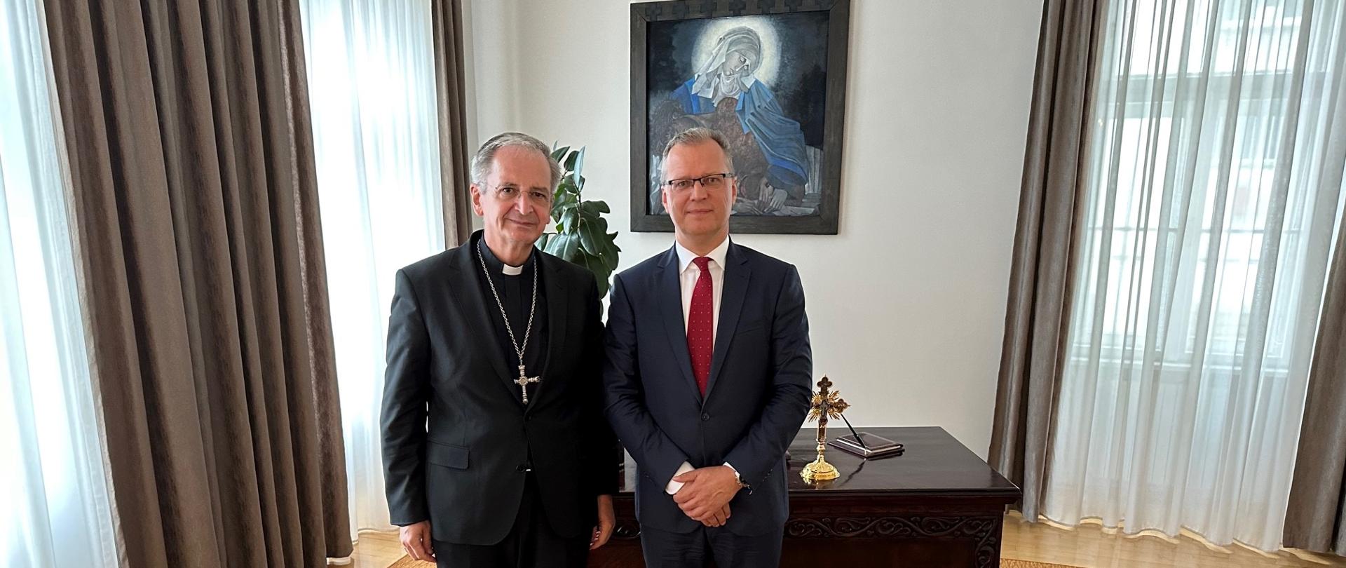 Stretnutie veľvyslanca s arcibiskupom Stanislavom Zvolenským