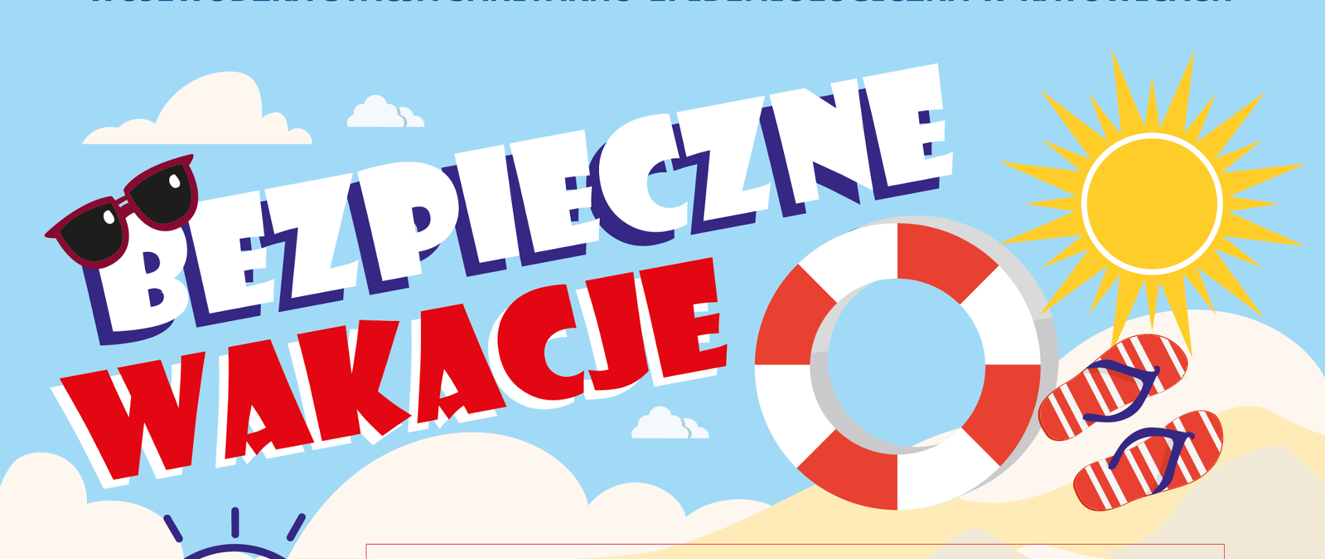 Bezpieczne wakacje baner