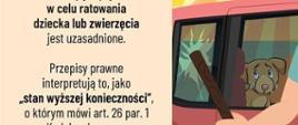 Infografika dot. czy można wybić szybę w pojeździe ?