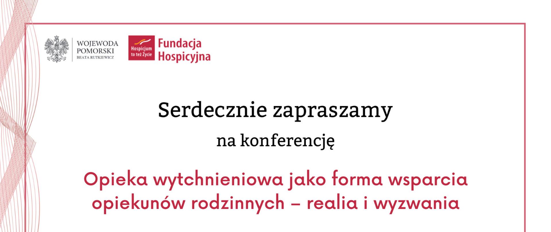 grafika z napisem zapraszamy na konferencję