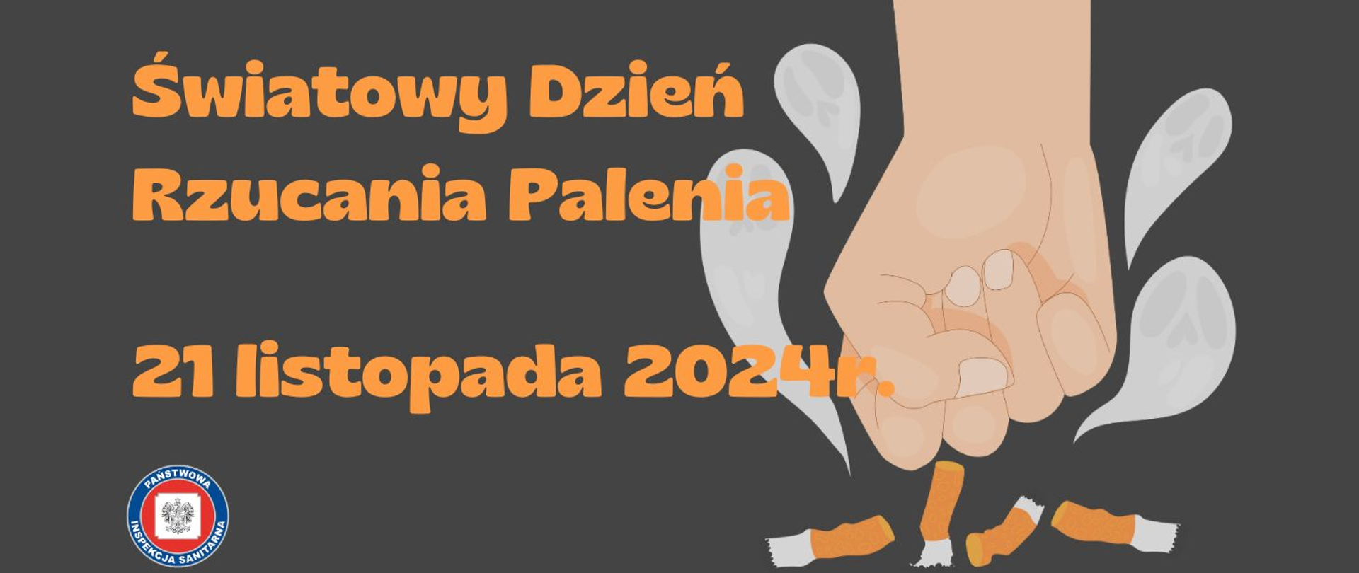 Baner Światowy dzień rzucania palenia