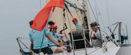 Polish team on "Born in Fire" sailing boat