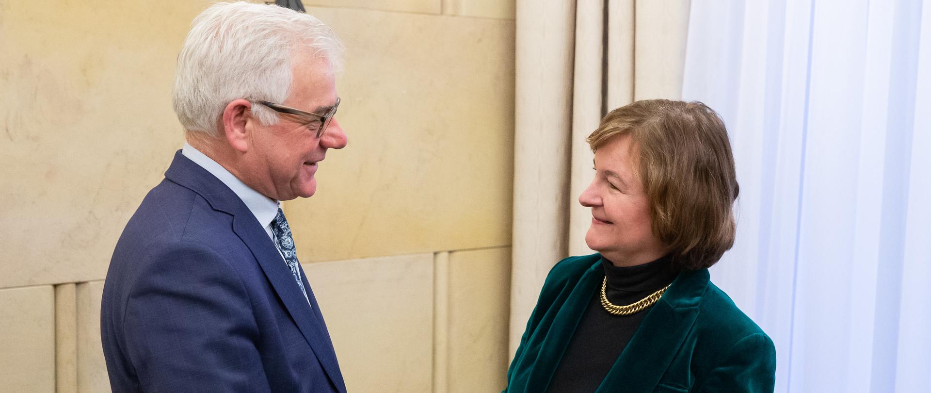 Minister Jacek Czaputowicz spotkał się z minister do spraw europejskich Francji Nathalie Loiseau