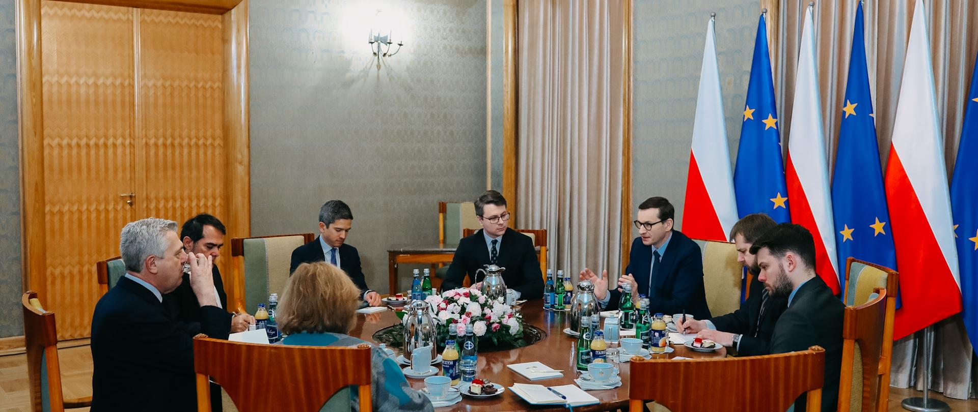 Prime Minister Mateusz Morawiecki and United Nations High Commissioner for Refugees Filippo Grandi