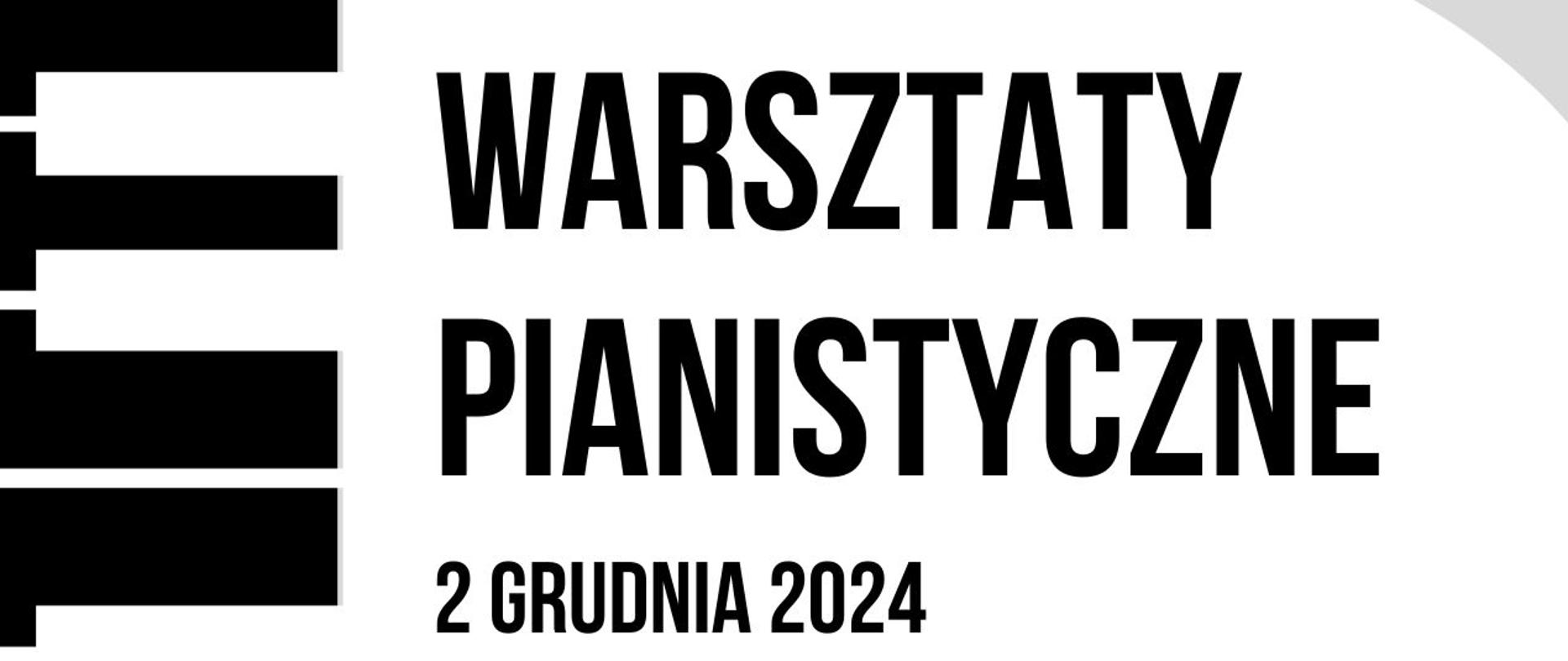 Warsztaty pianistyczne z dr hab. Piotrem Różańskim w dniu 3 grudnia 2024 roku o godz. 10:30 w sali koncertowej PSM Wadowice.