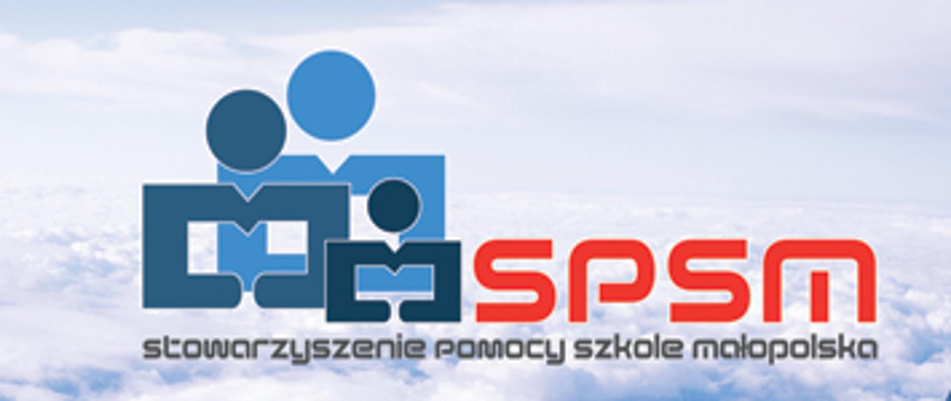 Logo Stowarzyszenia Pomocy Szkole Małopolska, numer KRS: 0000052078, dwoje uczniów