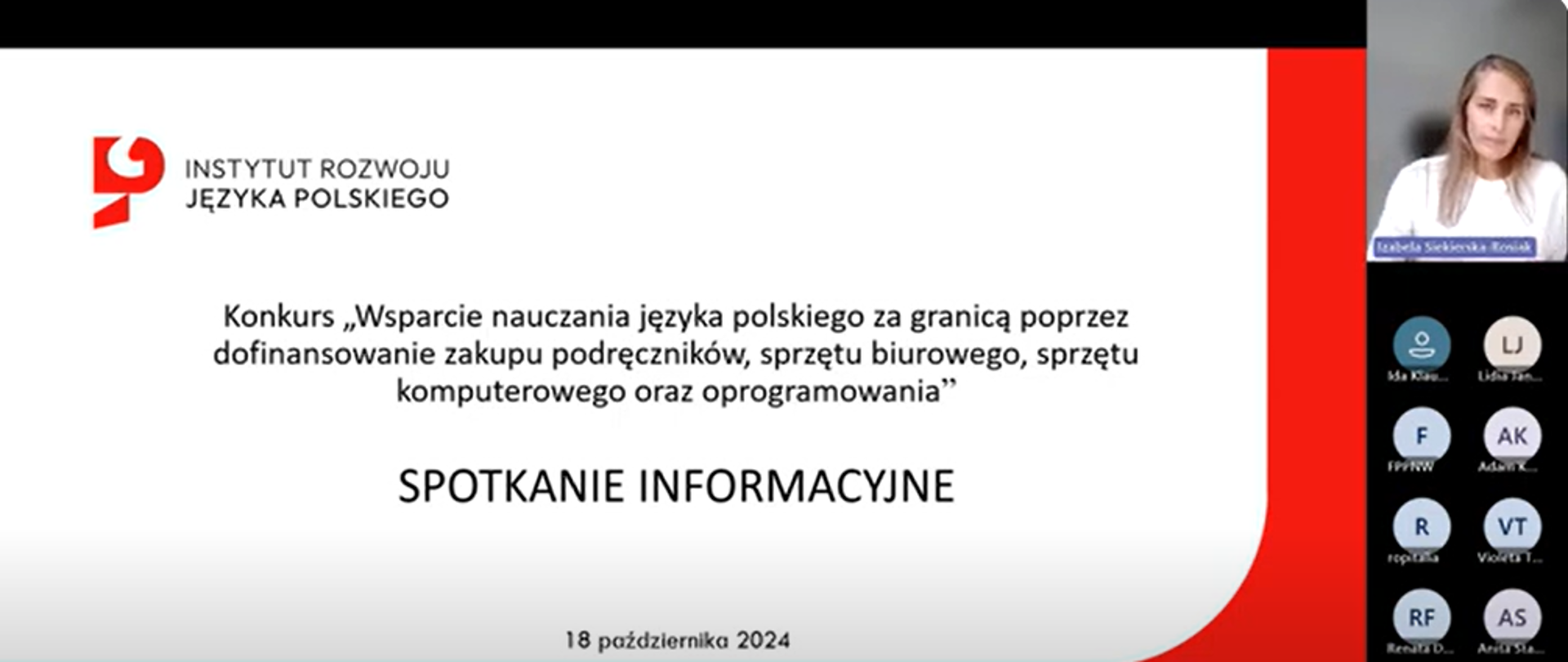 Webinarium informacyjne dla konkursu 5.
