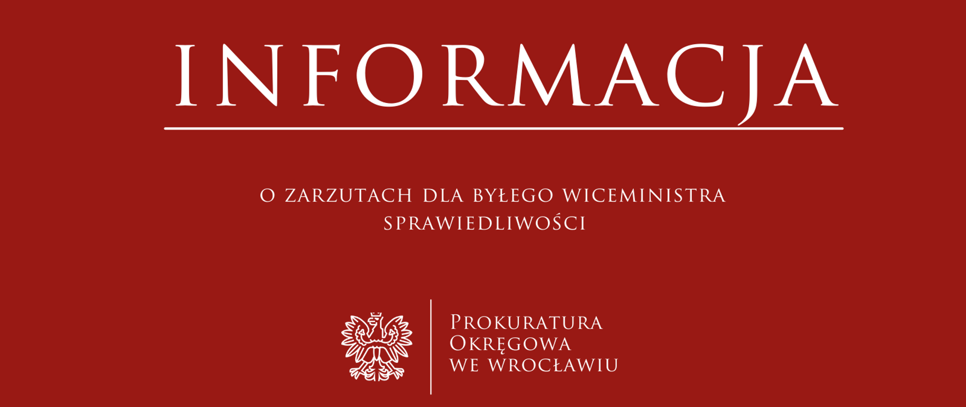 Zarzuty dla byłego wiceministra sprawiedliwości 