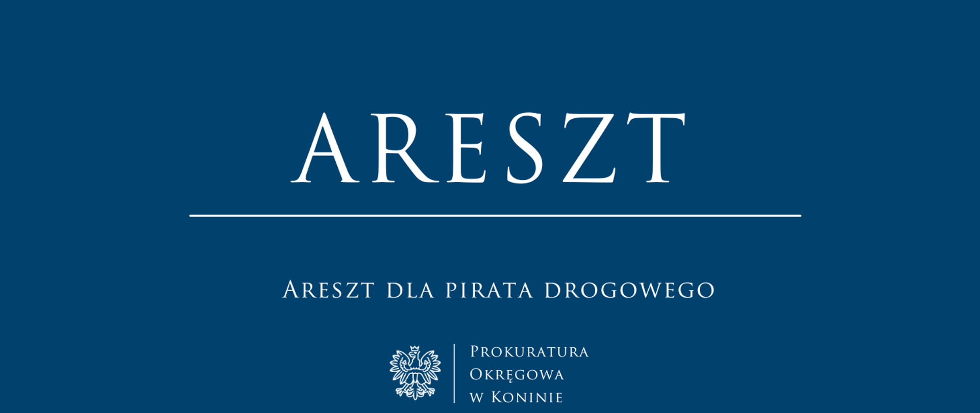 Areszt dla pirata drogowego