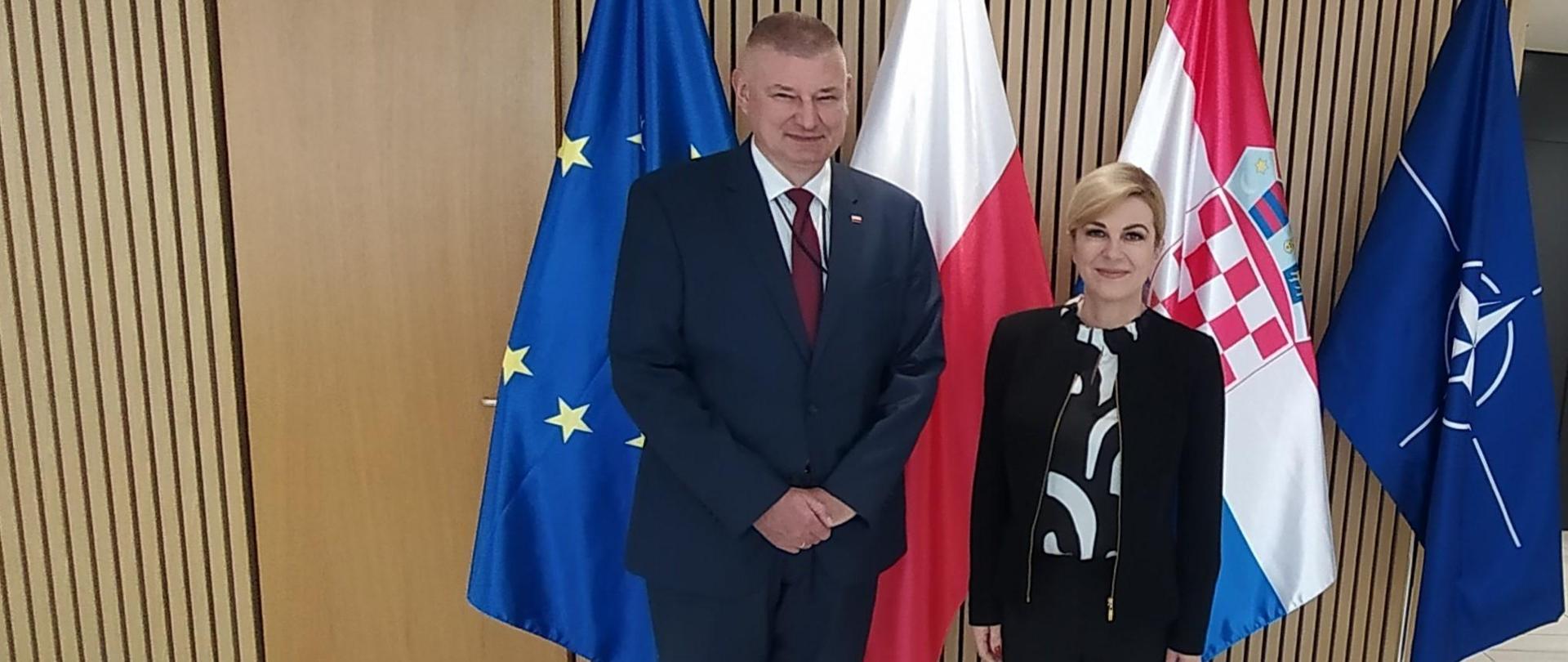 Ambasador P.Czerwiński spotkał się z byłą Prezydent Republiki Chorwacji J.E. Panią Kolindą Grabar Kitarović 