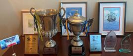 Polish trophies from the Ambassadors' Cup diplomatic regattas