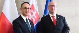 Minister infrastruktury Dariusz Klimczak spotkał się z ministrem transportu Słowacji Jozefem Rážem