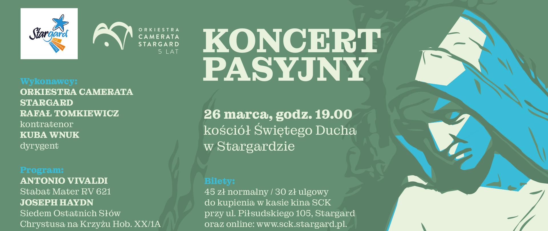 Informacja o koncercie Orkiestry Camerata Stargard w dniu 26 marca 2023. 