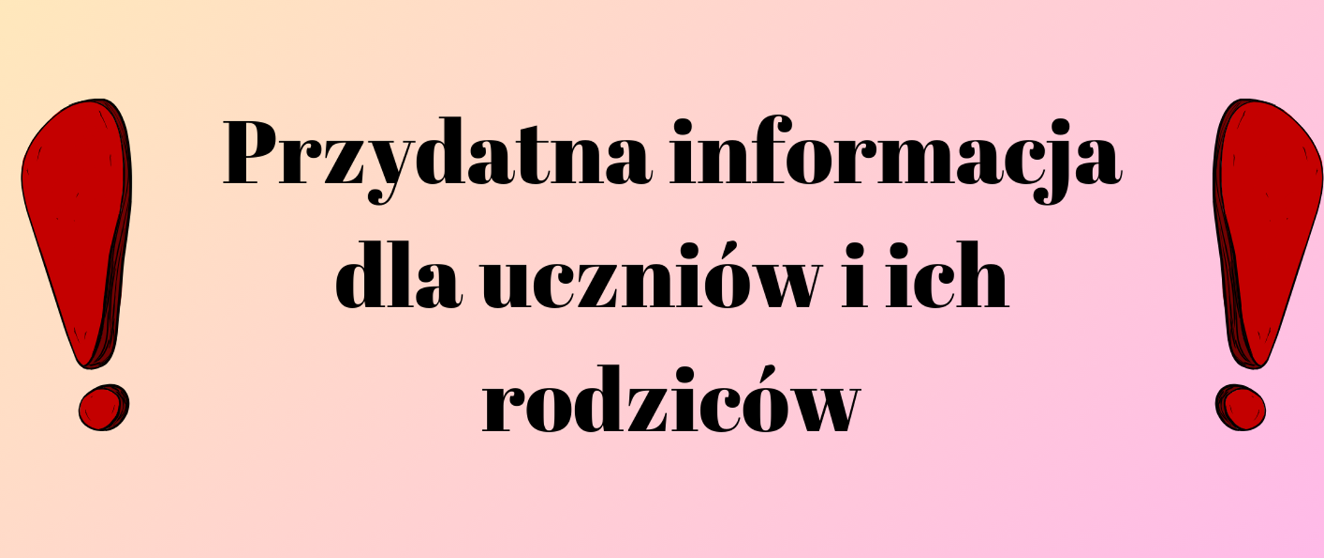 Informacja dla rodziców