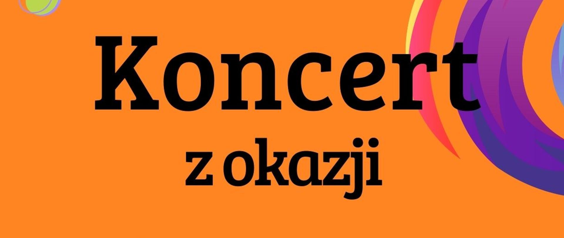 Plakat promuje koncert z okazji Międzynarodowego Dnia Muzyki, który odbędzie się 1 października 2024 roku (wtorek) o godzinie 17:30. Wydarzenie odbędzie się w Sali Koncertowej Państwowej Szkoły Muzycznej I stopnia nr 1 w Kędzierzynie-Koźlu. Plakat jest kolorowy, z dominującym pomarańczowym tłem oraz ozdobnymi elementami muzycznymi, takimi jak klucz wiolinowy i nuty.