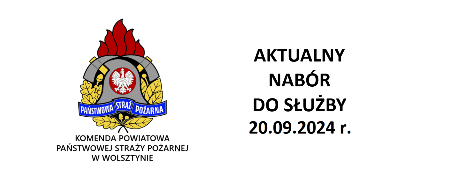 Nabór do służby KP PSP Wolsztyn