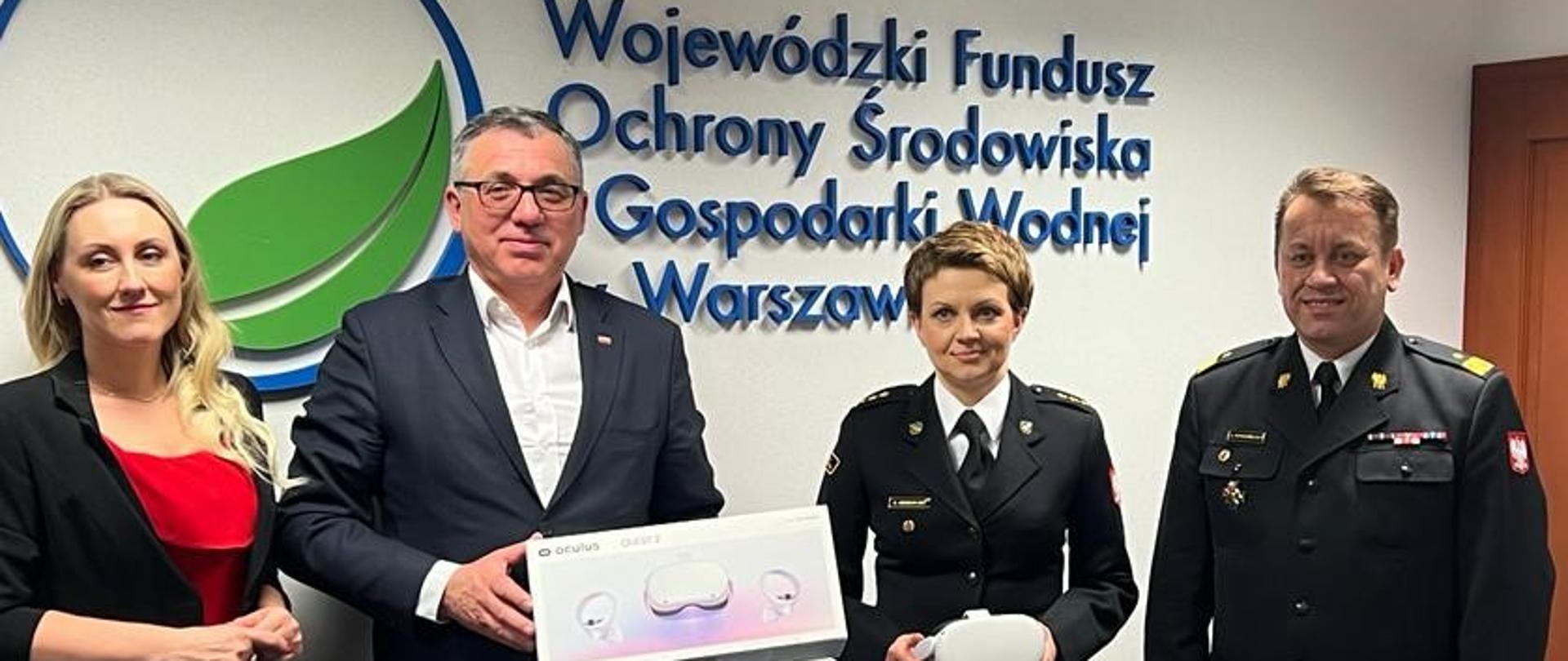 Przekazanie przez WFOŚiGW w Warszawie systemu wirtualnej rzeczywistości dla Komendy Wojewódzkiej PSP w Warszawie