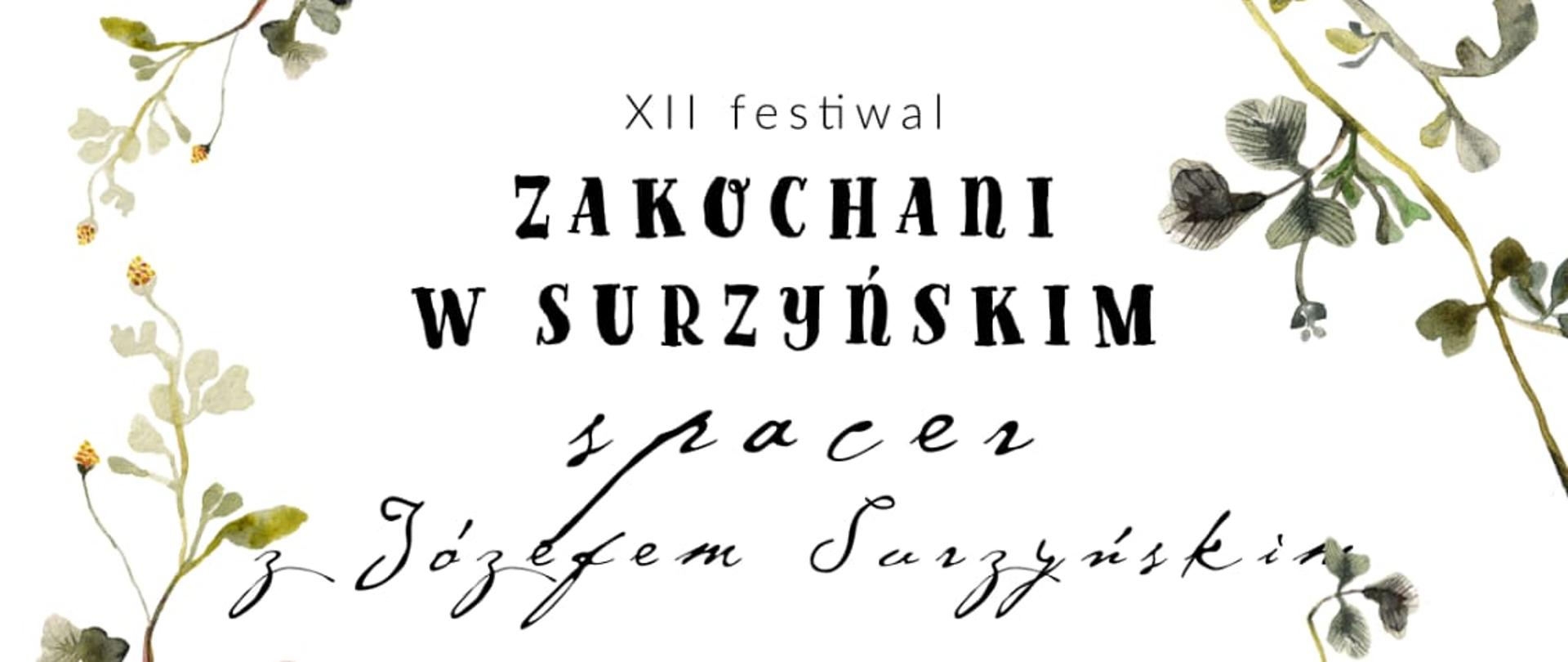 plakat 12 festiwalu "Zakochani w Surzyńskim" 2024