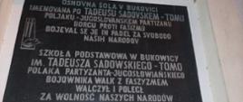 Jubileusz 120-lecia szkoły im. Tadeusza Sadowskiego w Bukovicy