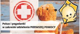 Za zdjęciu znajduje się plakat promujący Dzień Dziecka nad Jeziorem Starogrodzkim w ramach kampanii społecznej "Kręcimy bezpieczeństwo"