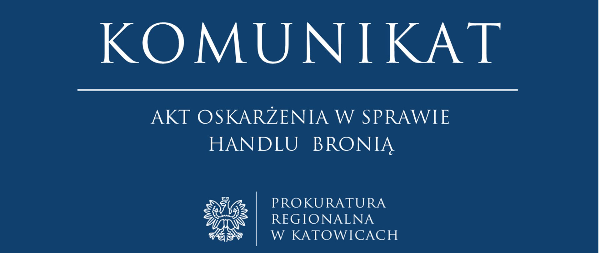 Akt oskarżenia w sprawie handlu bronią