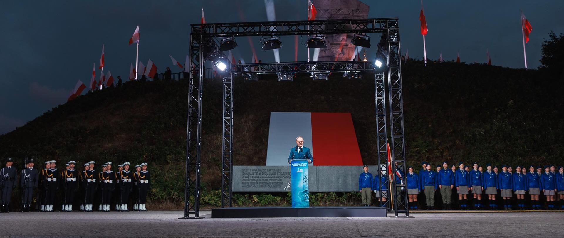 Uroczystości z okazji 85. rocznicy wybuchu II Wojny Światowej na Westerplatte.