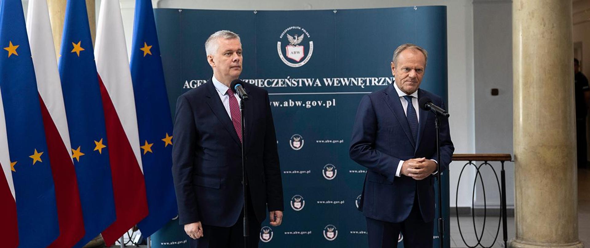 Konferencja premiera Donalda Tuska i ministra Tomasza Siemoniaka