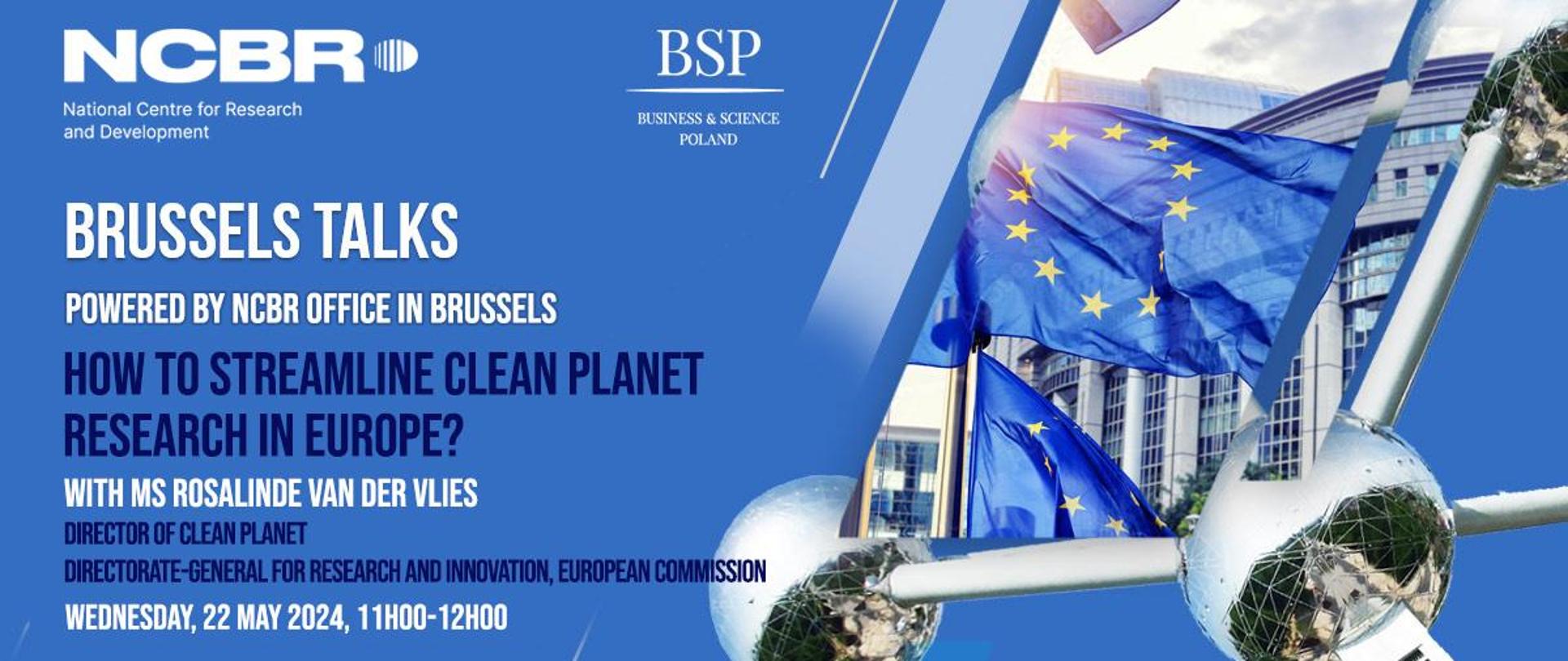 Brussels Talks: How to streamline clean planet research in Europe?