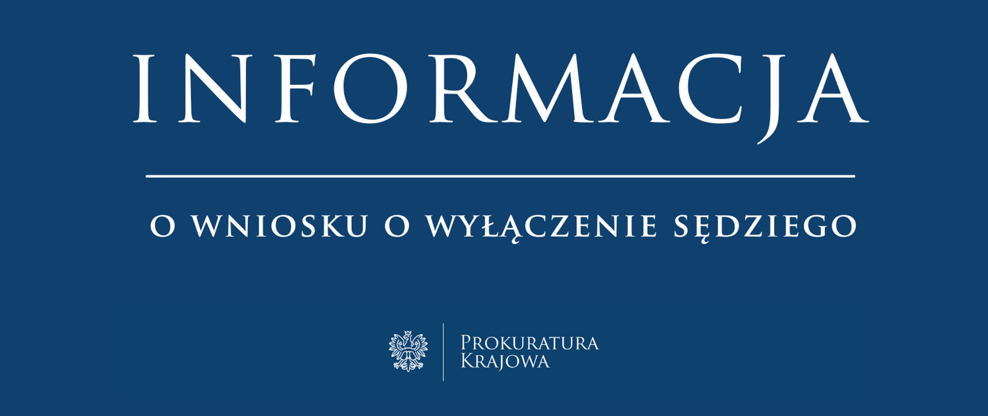 Informacja o wniosku prokuratora o wyłączenie sędziego Przemysława Dziwańskiego