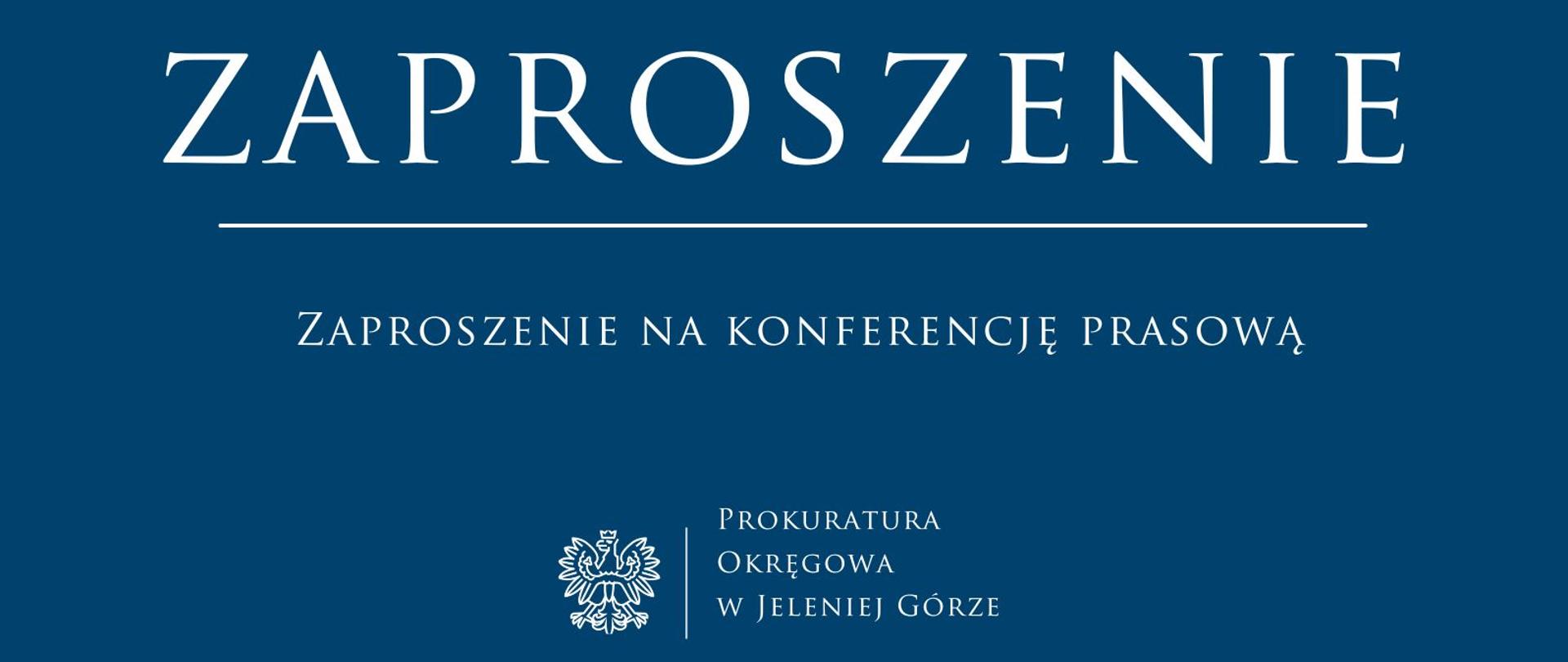 Zaproszenie konferencja prasowa