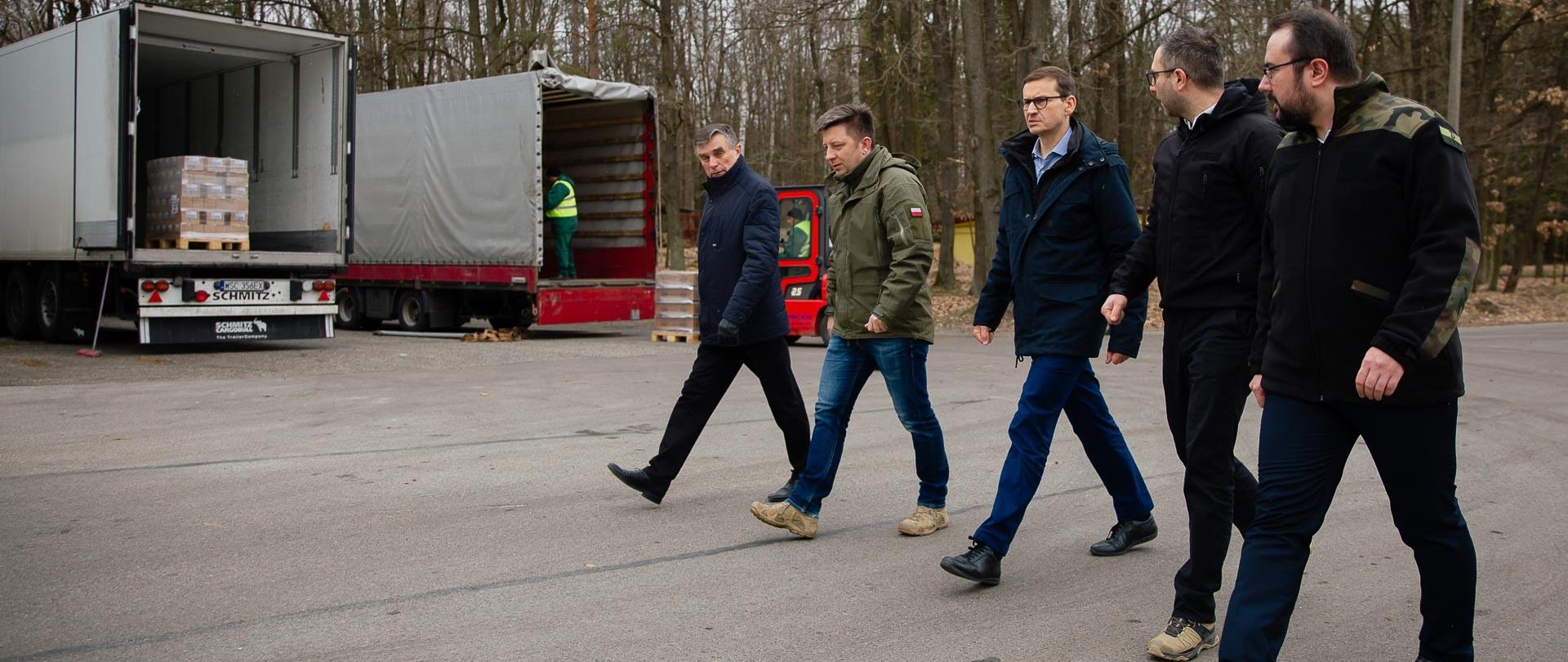 Prime Minister Mateusz Morawiecki is visiting the Governmental Agency for Strategic Reserves in Niemce.