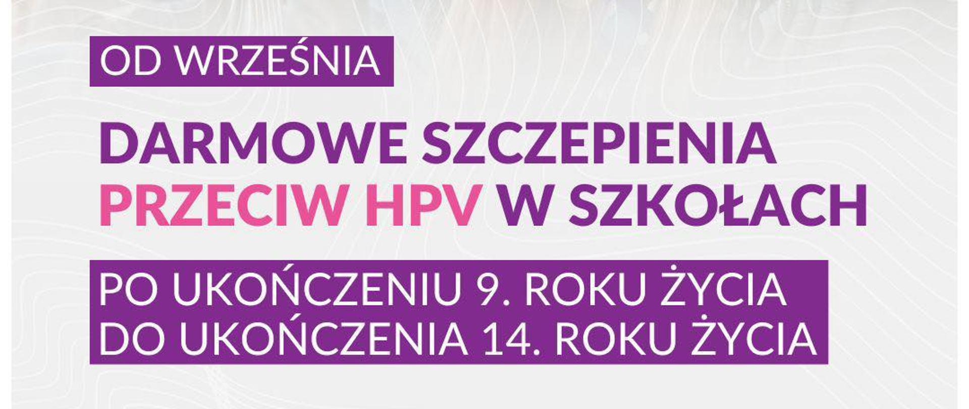 Szczepienia przeciw HPV w szkołach