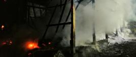 Pożar budynku stodoły w miejscowości Skalbmierz