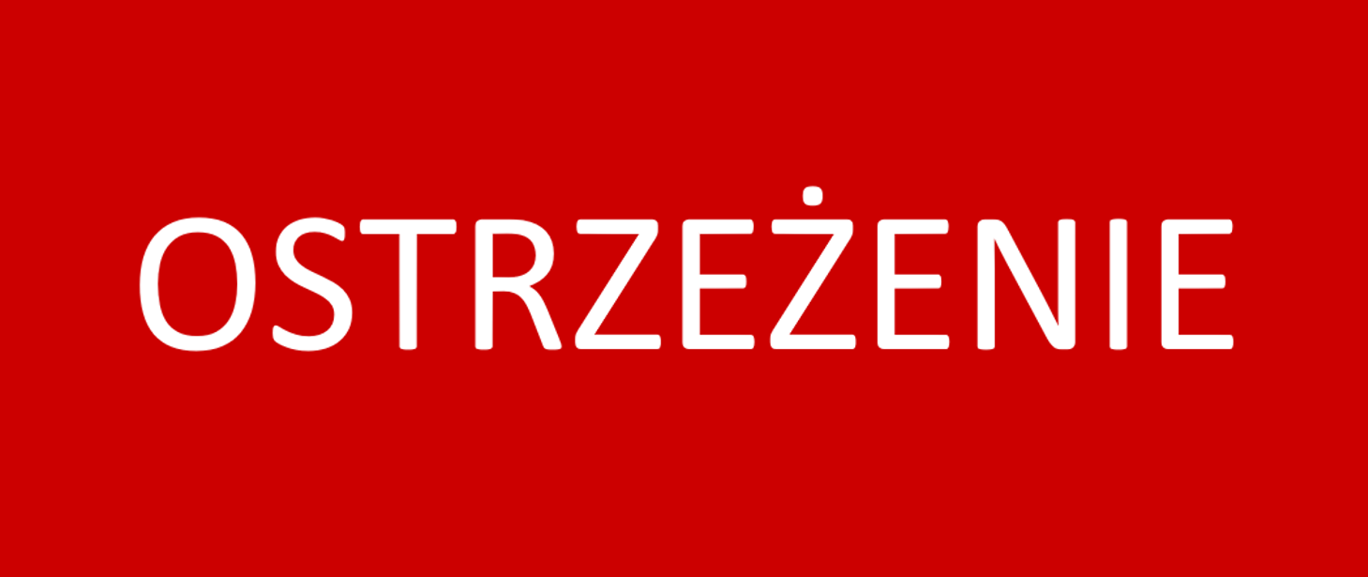 Ostrzeżenie