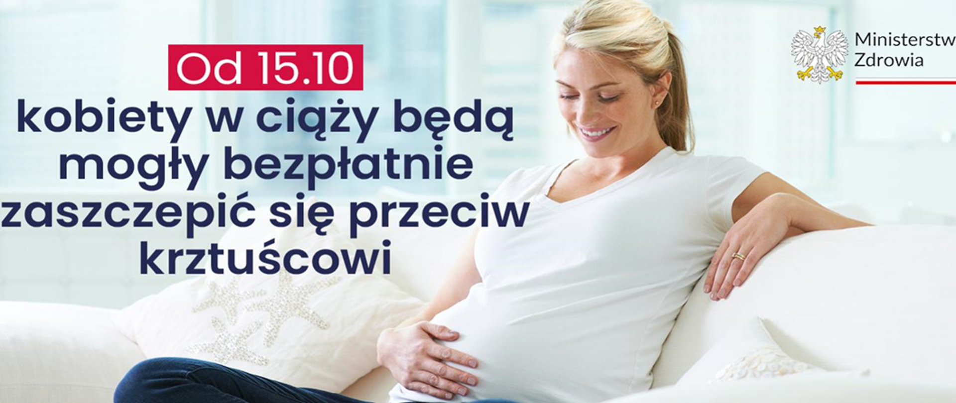 Od 15.10 kobiety w ciąży będą mogły bezpłatnie zaszczepić się przeciw krztuścowi