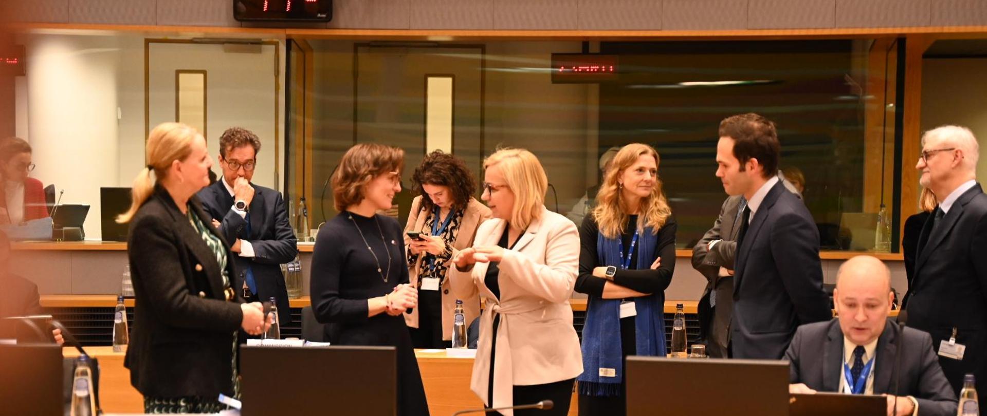 Minister Paulina Hennig-Kloska at the meeting of the Environment Council in Brussels