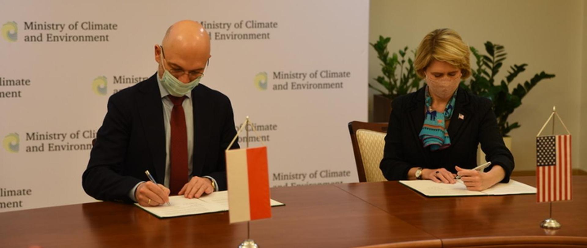 Polsko-amerykańskie porozumienie o współpracy przy finansowaniu projektów wspierających transformację klimatyczną 