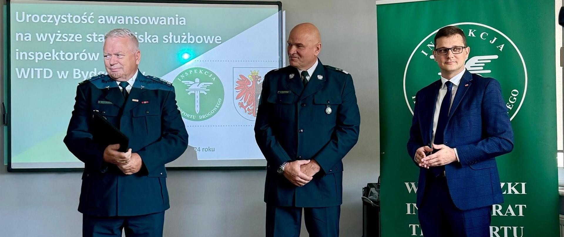 Uroczysta zbiórka z okazji 23. rocznicy powołania Inspekcji Transportu Drogowego