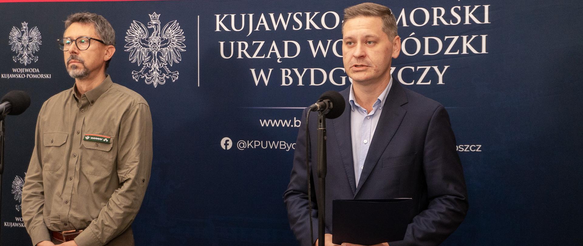 Lasy Społeczne – konferencja z Wicewojewodą Michałem Koniuchem i Regionalnym Dyrektorem Lasów Państwowych w Toruniu Włodzimierzem Pamfilem