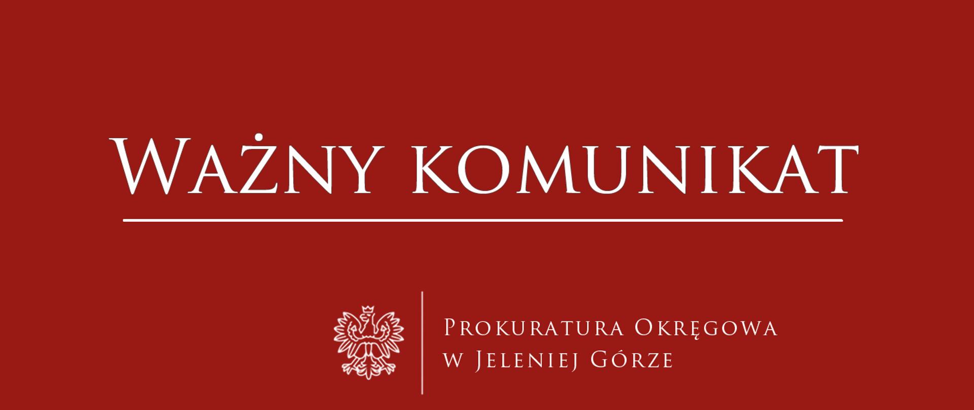 Komunikat ważny