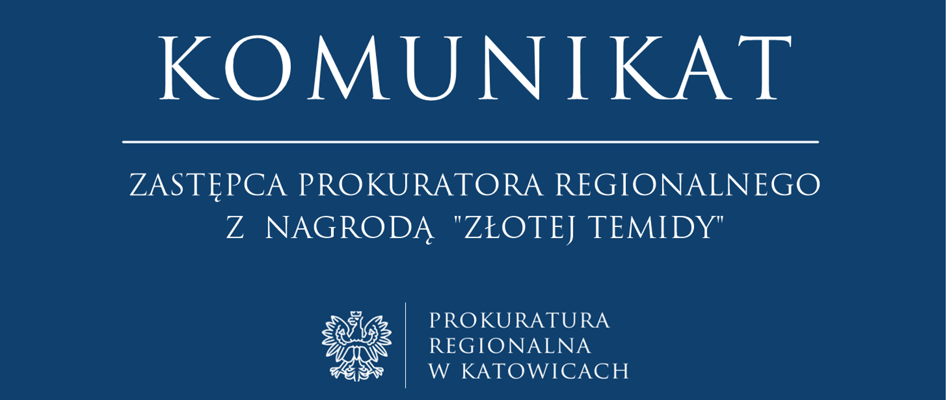 Zastępca Prokuratora Regionalnego z nagrodą "Złotej Temidy"